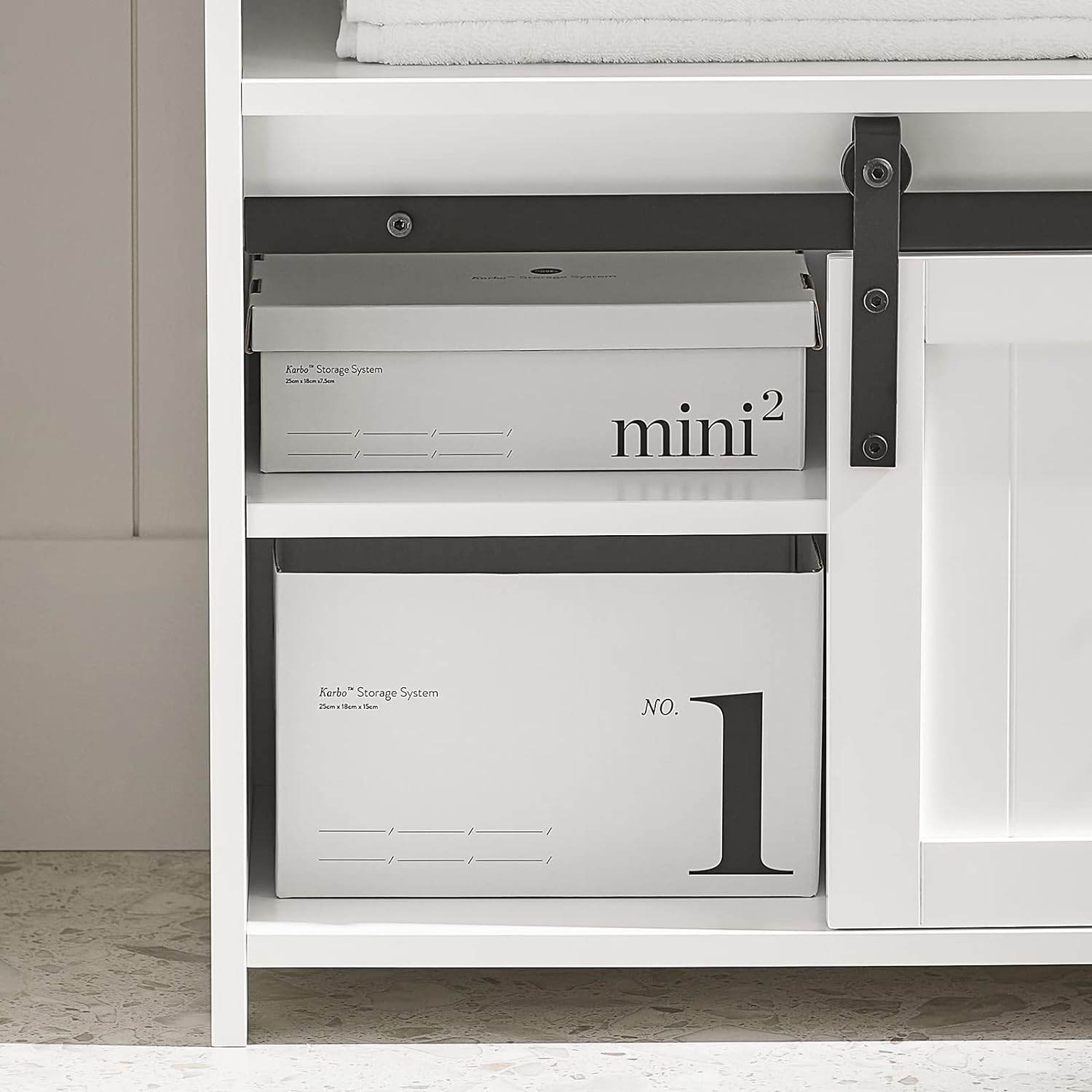 Waschbeckenunterschrank | Badschrank | Waschtisch Weiss BZR61-W - Palo24