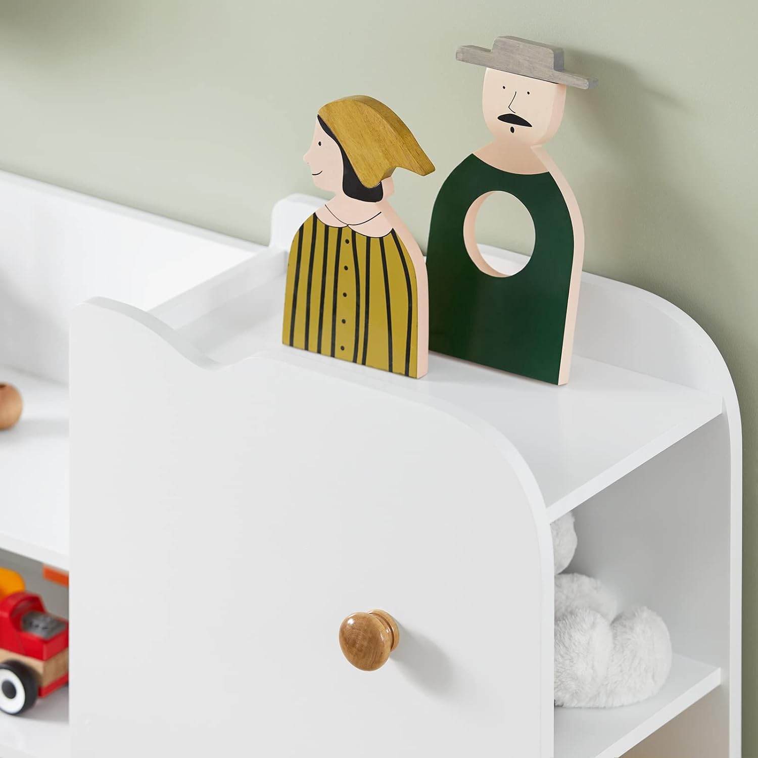 Elefant Kinderregal | Bücherregal | Aufbewahrungsregal für Kinder Weiß| KMB62-W - Palo24