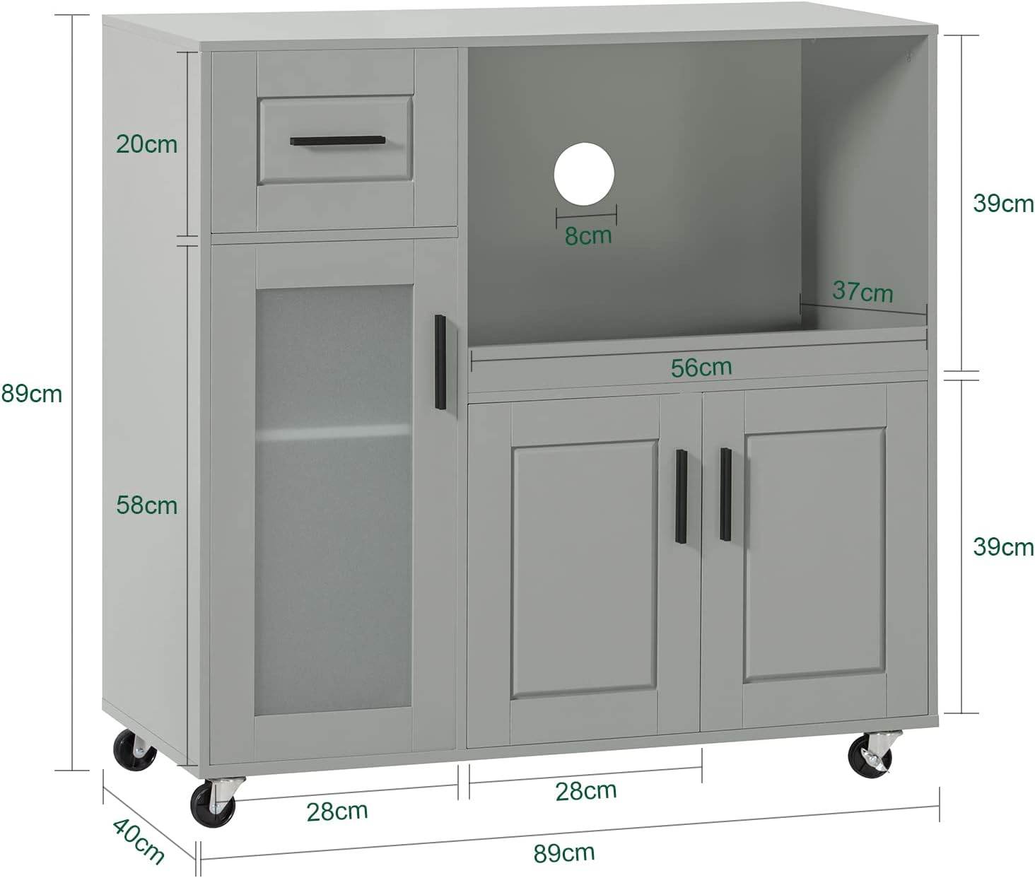 Küchenschrank | Sideboard | Flurschrank | Küchenwagen | FSB78-HG - Palo24