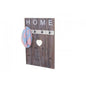 Wandgarderobe Garderobenpaneel Shabby-Look Vintage, 8 Haken 91x60cm ~ braun, shabby - Palo24