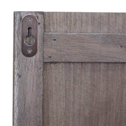 Wandgarderobe Garderobenpaneel Shabby-Look Vintage, 8 Haken 91x60cm ~ braun, shabby - Palo24
