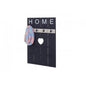 Wandgarderobe Garderobenpaneel Shabby-Look Vintage, 8 Haken 91x60cm ~ dunkelgrau, shabby - Palo24