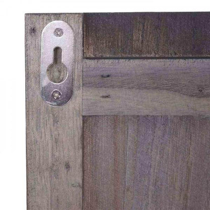 Wandgarderobe Garderobenpaneel Shabby-Look Vintage, 8 Haken 91x60cm ~ dunkelgrau, shabby - Palo24