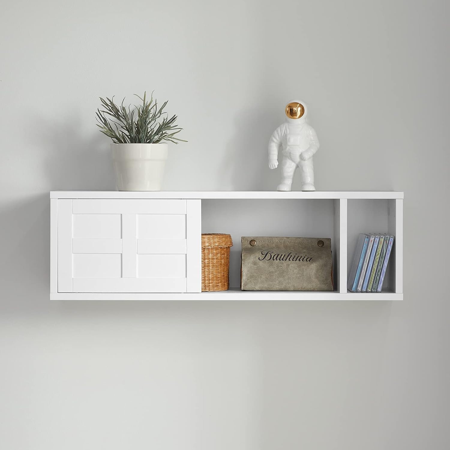 Wandgarderobe | Hängeregal | Flurgarderobe Weiss FHK18-W - Palo24