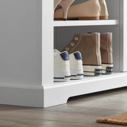 Garderobenbank | Sitzbank | Schuhbank Weiss FSR84-W - Palo24