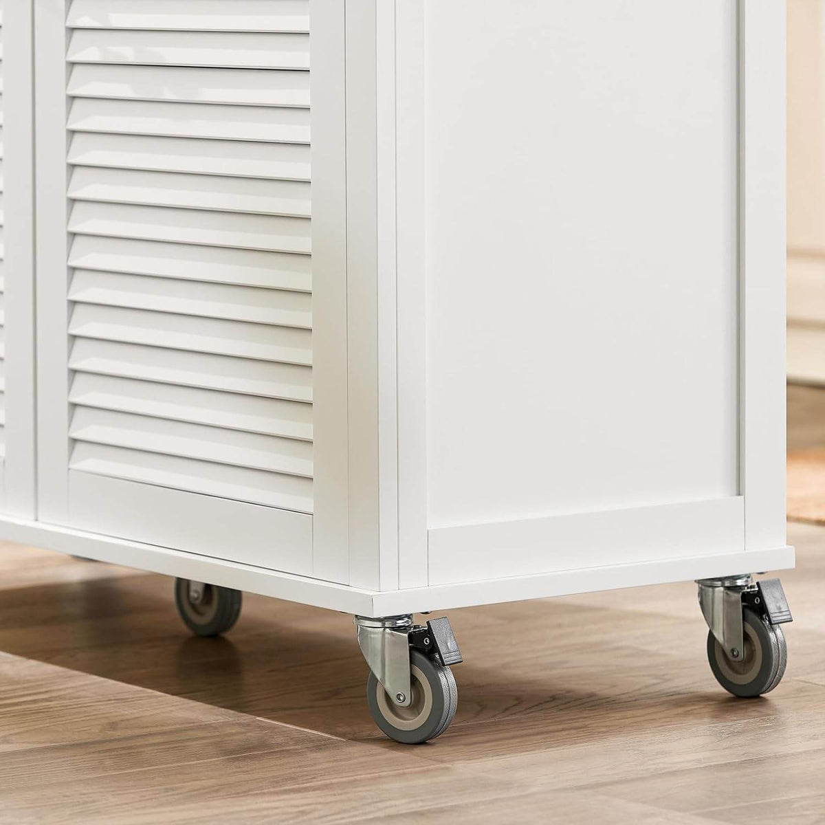 Kücheninsel | Küchenwagen mit erweiterbarer Arbeitsplatte | Küchenschrank | Weiss FKW84-II-WN - Palo24