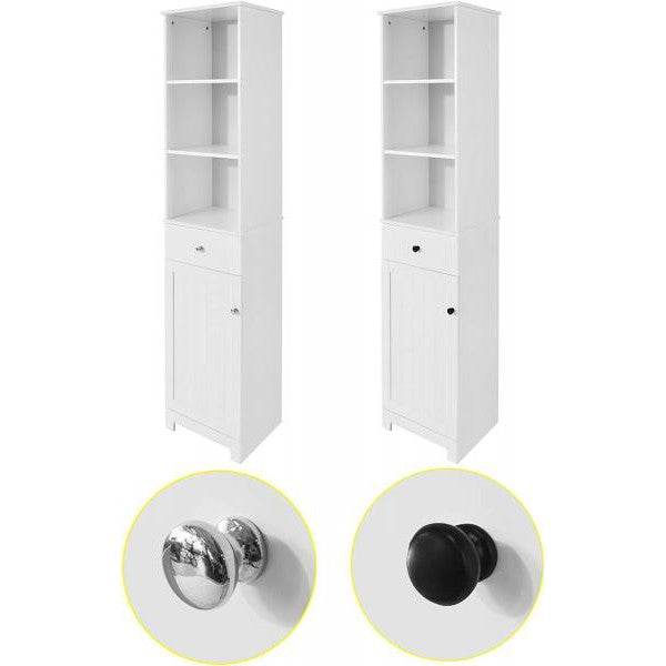 Bad Hochschrank | Badschrank | Badregal Weiss - Palo24