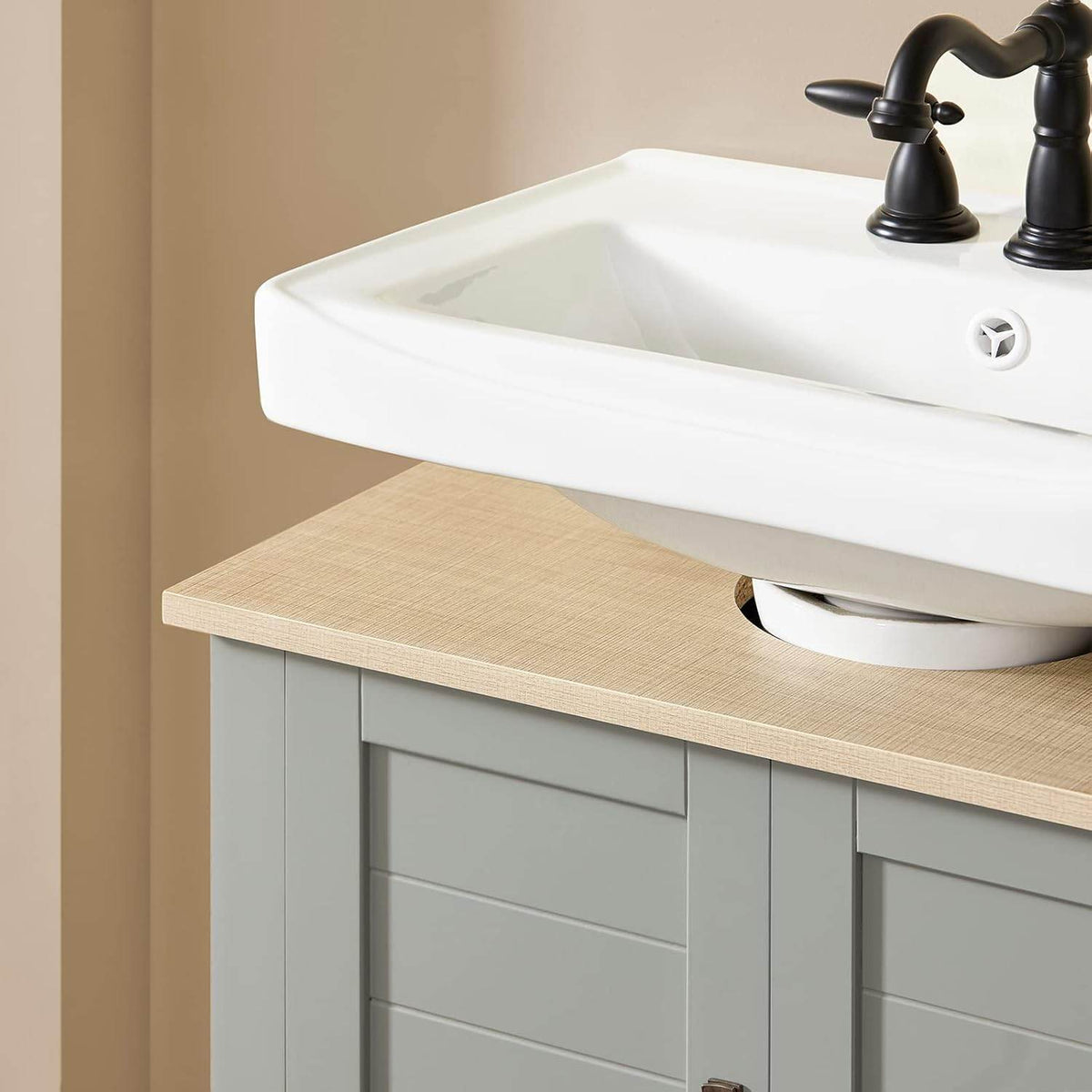 Waschbeckenunterschrank | Badschrank | Waschtisch Hellgrau | BZR69-II-HG - Palo24