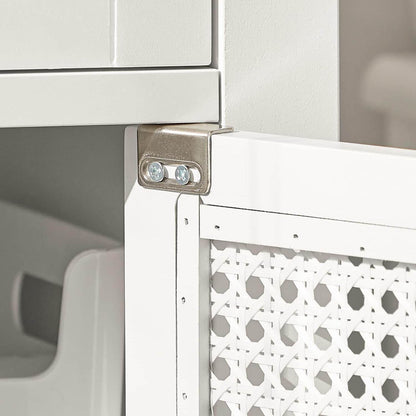 Bad Hochschrank | Badschrank | Badregal Weiss BZR36-W - Palo24