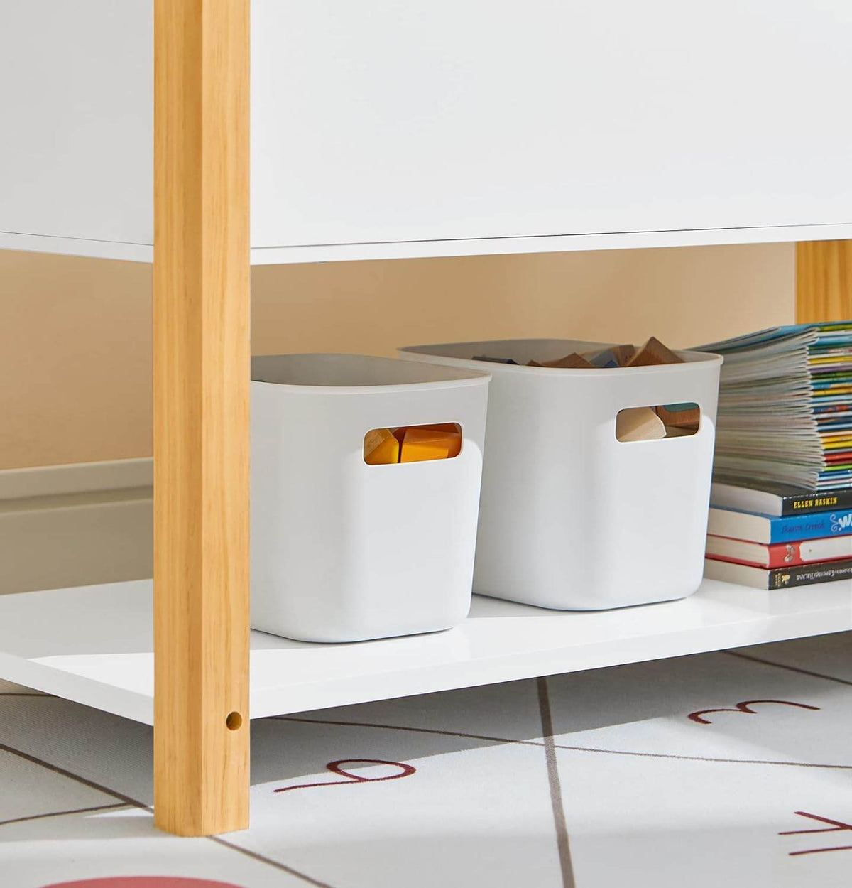 Kinderbücherregal | Spielzeugregal | Aufbewahrungsregal für Kinder | KMB35-W - Palo24