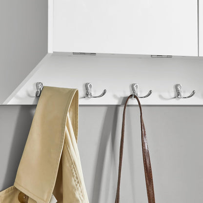 Wandgarderobe | Hängeregal | Flurgarderobe Weiss FHK24-W