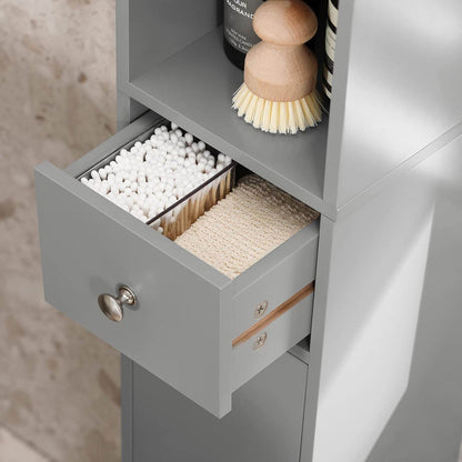 Bad Hochschrank | Badschrank | Badregal Hellgrau | BZR34-HG - Palo24