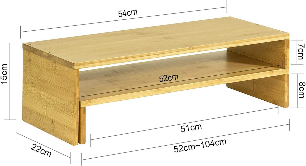 Design Monitorerhöhung für 2 Monitore | Monitorständer | BBF07-N - Palo24