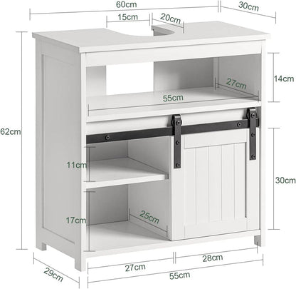 Waschbeckenunterschrank | Badschrank | Waschtisch Weiss BZR61-W - Palo24