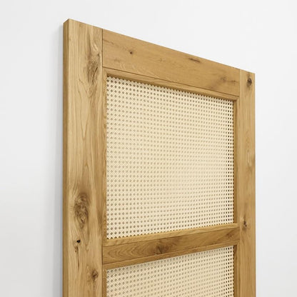 Schiebetür im rustikalen Stil mit Rattan ALTEA 100x210 Naturöl - Palo24