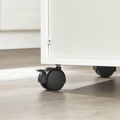 Küchenschrank | Mikrowellenschrank | Rollschrank Weiss FSB09-W - Palo24