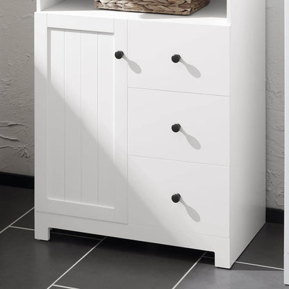 Badkommode | Badzimmerschrank | Flurschrank | Weiss BZR107-W - Palo24