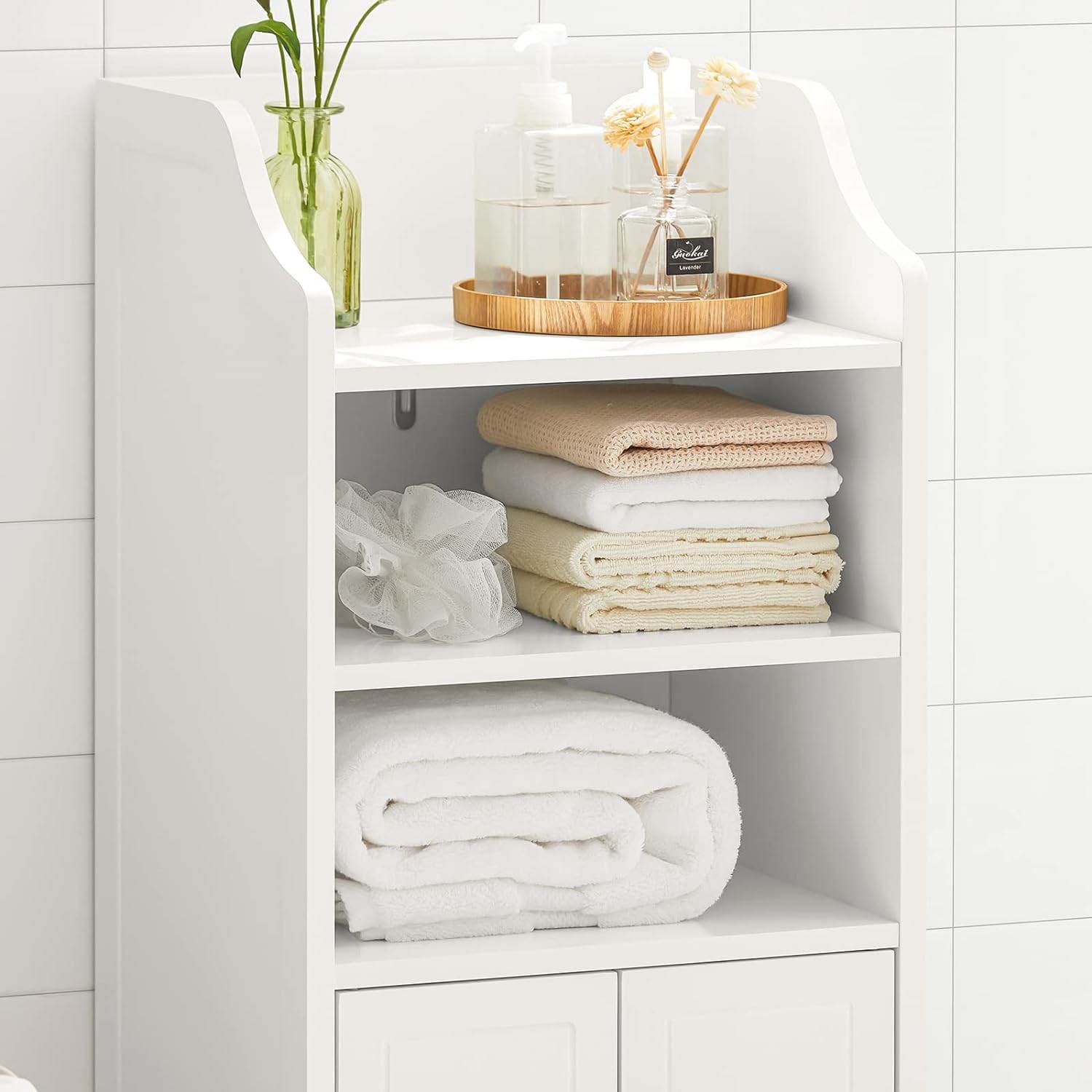 Badkommode | Badzimmerschrank | Flurschrank Weiss BZR56-W - Palo24