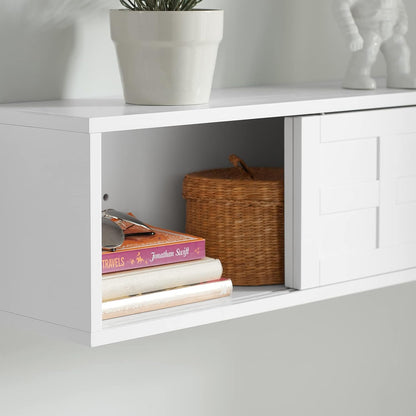 Wandgarderobe | Hängeregal | Flurgarderobe Weiss FHK18-W - Palo24