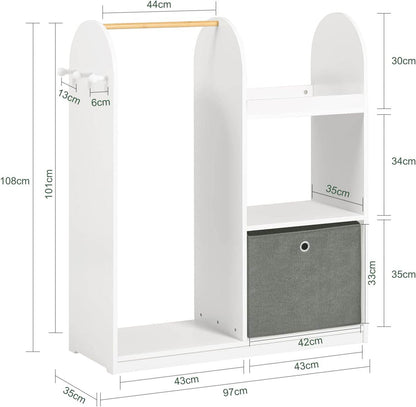 Kindergarderobe | Kleiderschrank Kinder | Kinderzimmer | KMB40-W - Palo24
