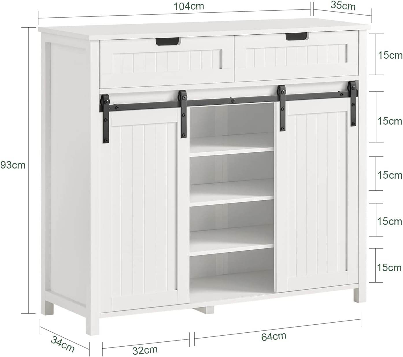 Küchenschrank | Sideboard | Flurschrank | Kommode | FSB74-W - Palo24