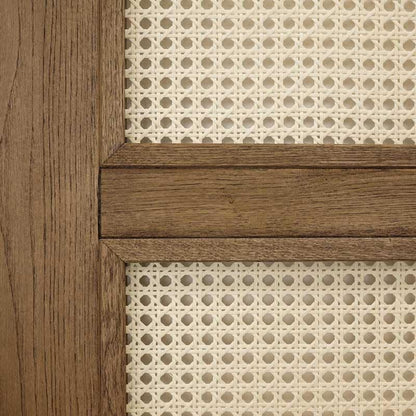 Schiebetür im rustikalen Stil mit Rattan ALTEA 100x210 Öl Braun - Palo24