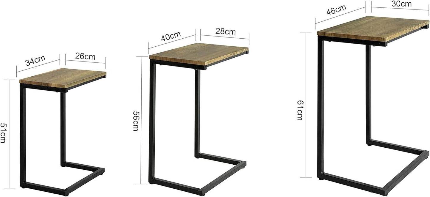 3er Set Beistelltische | Sofatisch | Couchtisch | FBT102-F - Palo24