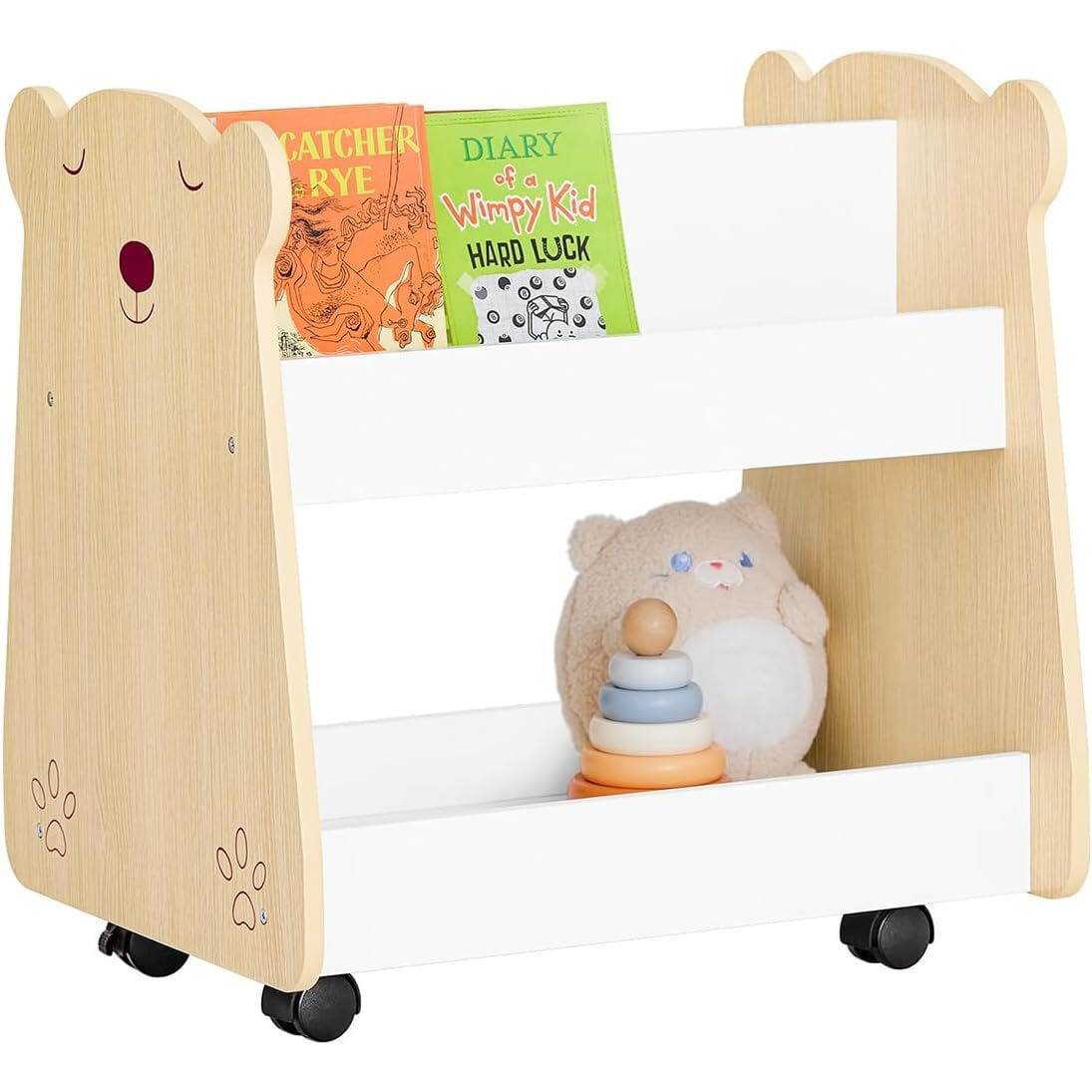 Kinderregal mit Rollen | Organizer für Kinder | Aufbewahrungsregal - Palo24