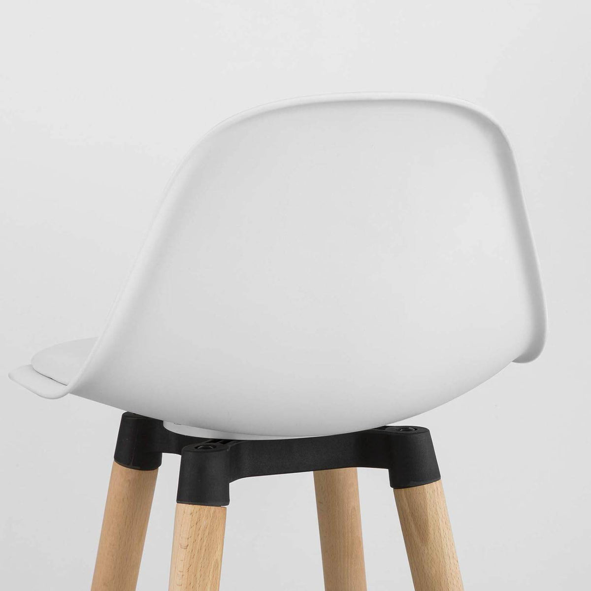 Barhocker mit Rücklehne | Barstuhl | Weiss FST70-W - Palo24