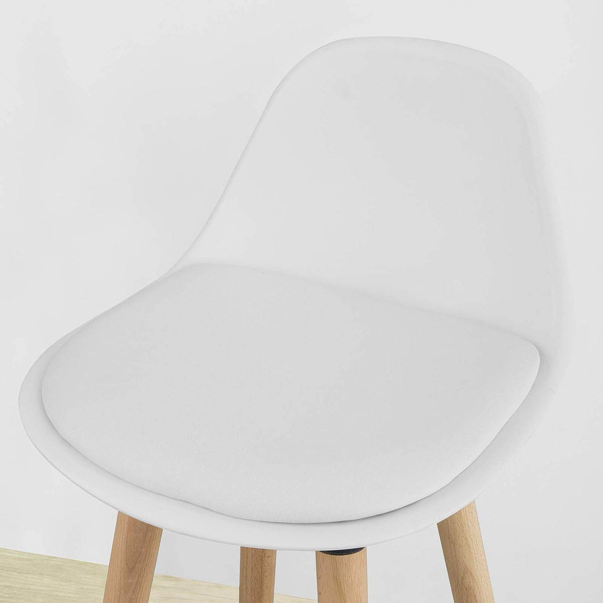 Barhocker mit Rücklehne | Barstuhl | Weiss FST70-W - Palo24