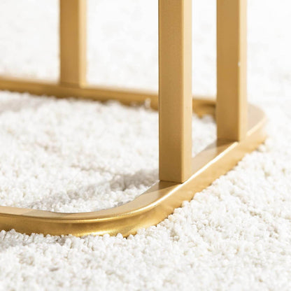 Beistelltisch | Pflegetisch mit goldenem Metallgestell | Couchtisch Sofa | FBT110-G - Palo24