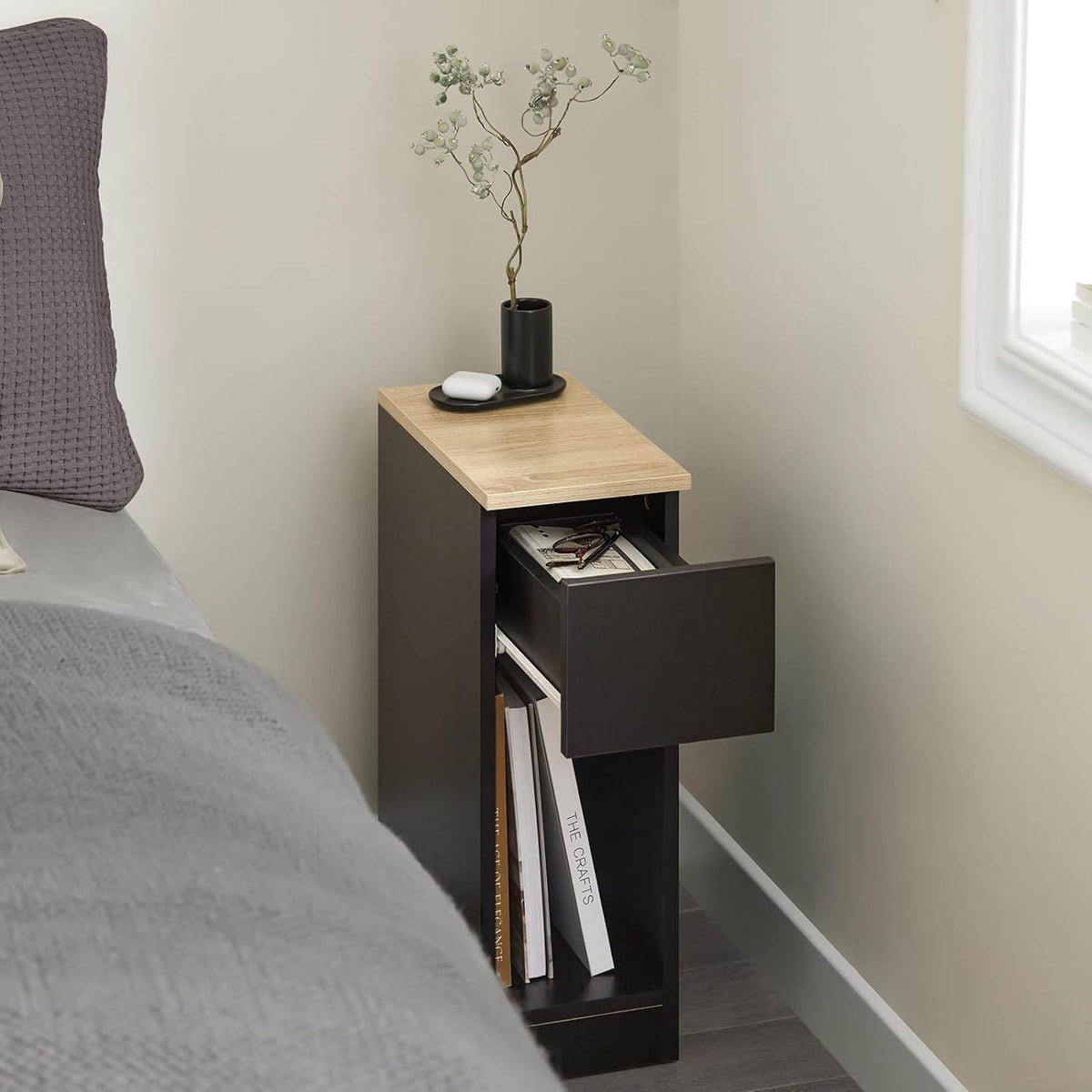 Nachttisch mit Schublade | Couchtisch | Sofatisch | Beistelltisch | FBT111-SCH - Palo24