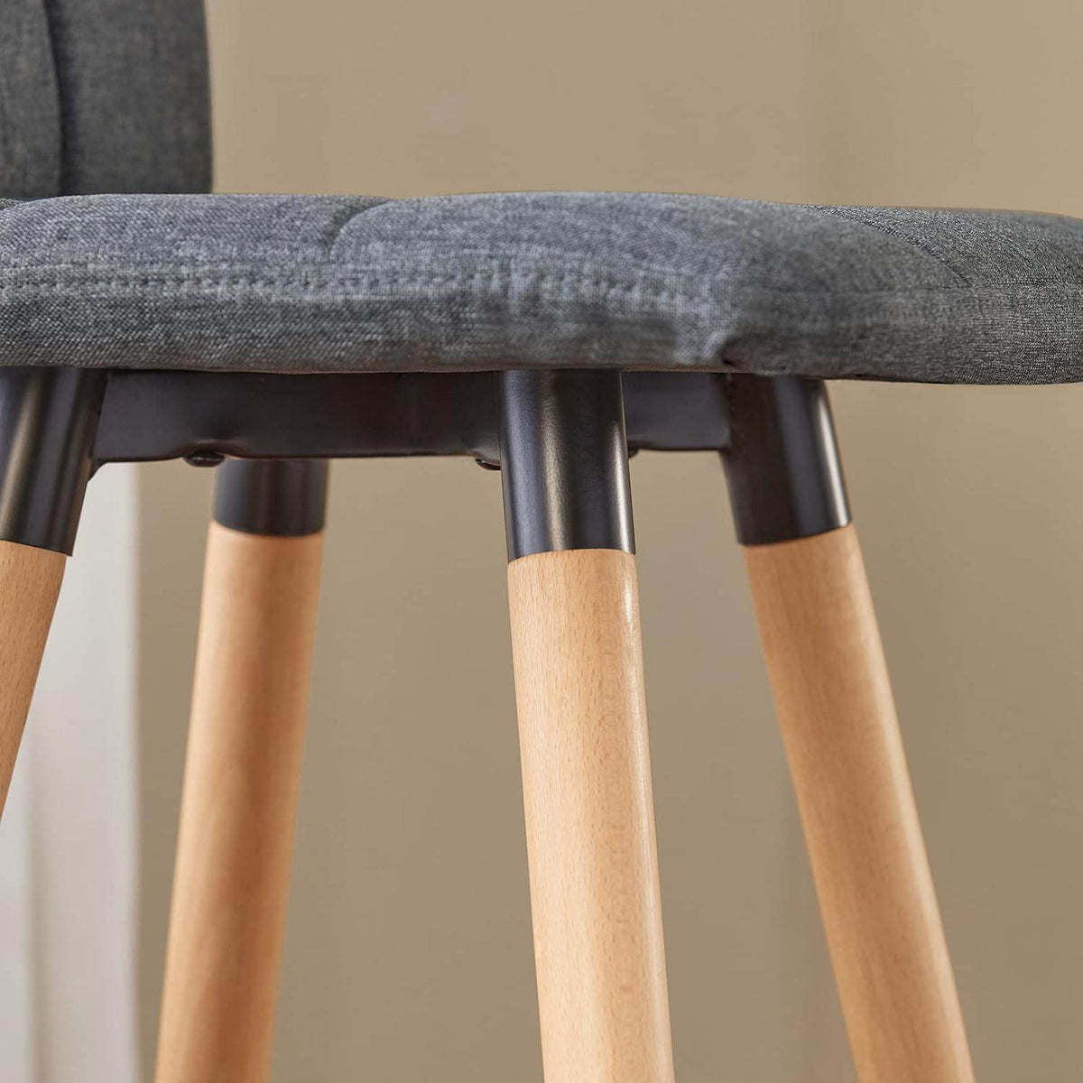 Barhocker 2er set | Tresenhocker | Sitzhöhe 68cm | Dunkelgrau | FST50-DGx2 - Palo24