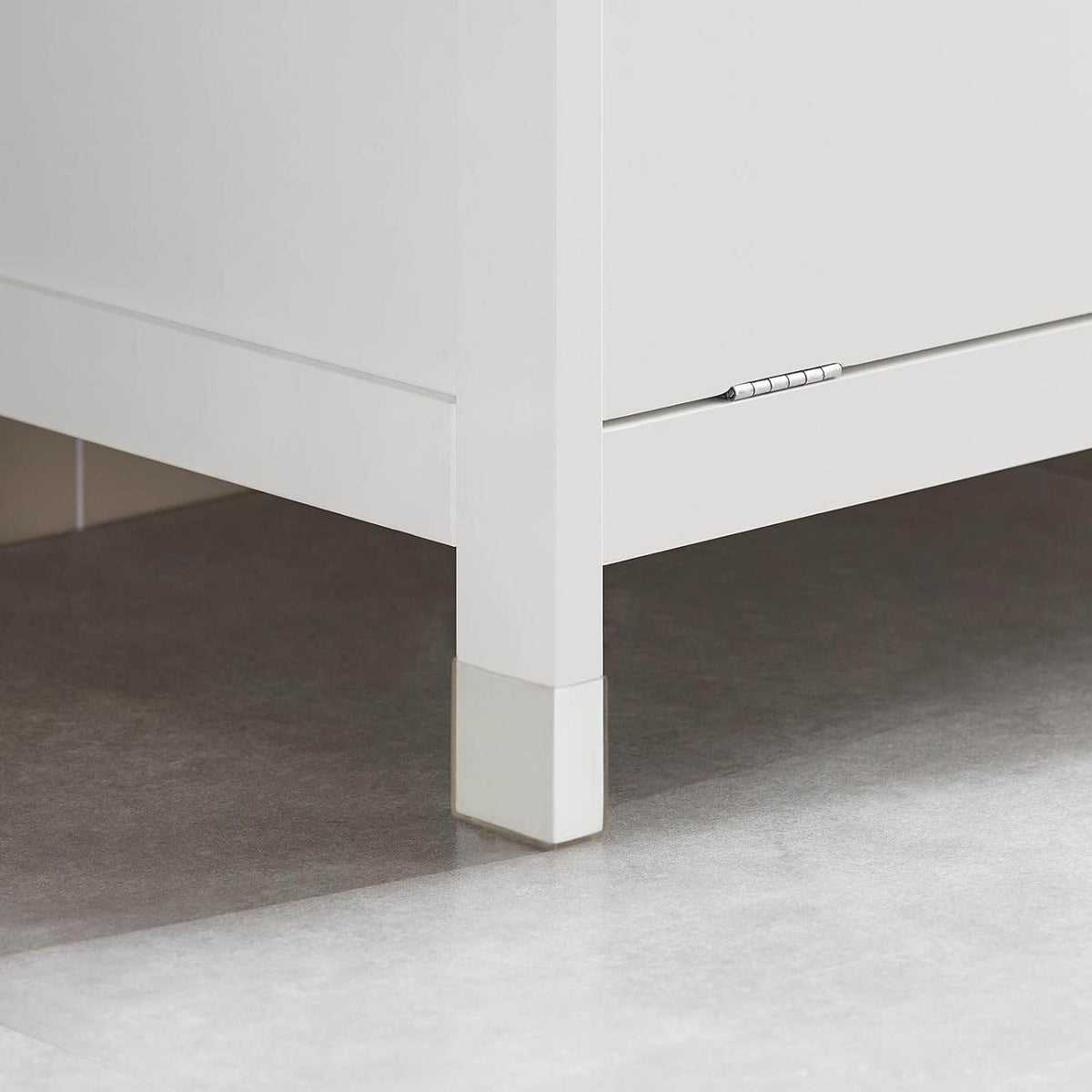 Wäscheschrank | Wäschesammler | Wäschekorb | Badezimmerschrank Weiss BZR77-W - Palo24