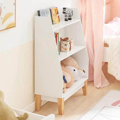 Kinderbücherregal | Aufbewahrungsregal Für Kinder | Weiss - Palo24
