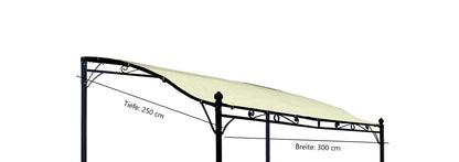 Ersatzdach für Anbaupavillon PVC-beschichtet