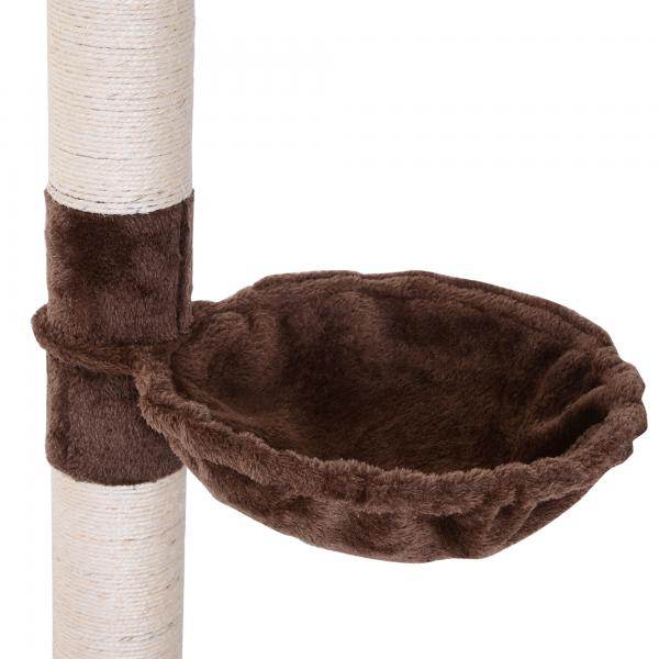 Katzenbaum Kratzbaum Katzenkratzbaum mit Sisalsäulen höhenverstellbar Braun - Palo24