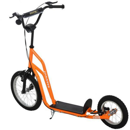 Tretroller Scooter Cityroller Kinder Mädchenroller verstellbar Aluminium Oange - Palo24