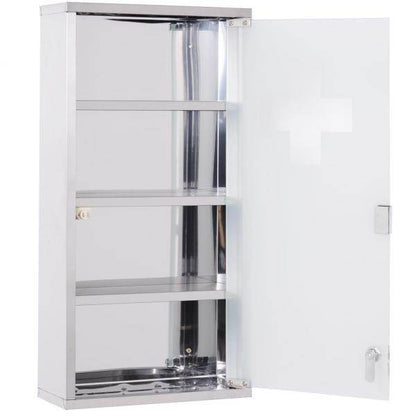 Medizinschrank | Edelstahl | Satiniertes Sichtglas - Palo24