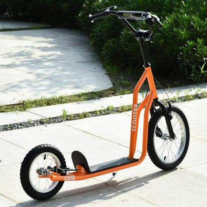 Tretroller Scooter Cityroller Kinder Mädchenroller verstellbar Aluminium Oange - Palo24