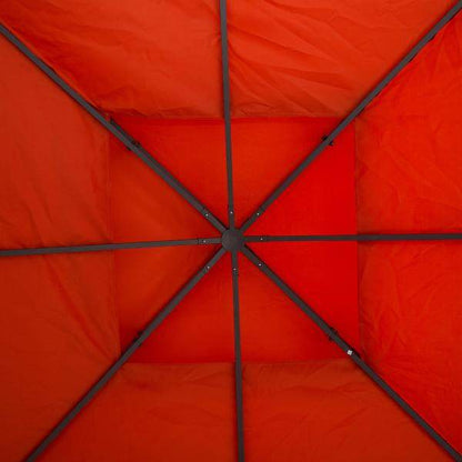 Ersatzdach Pavillondach für Metallpavillon Polyester 3x3m Rostrot - Palo24