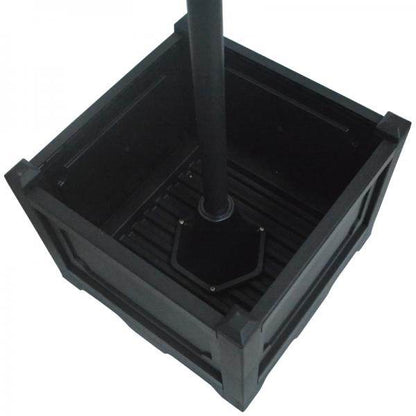 Solarleuchte Gartenlicht 3-köpfige Lampe mit Blumentopf-Basis Wasserdicht Edelstahl 60 x 55 x 189 cm - Palo24