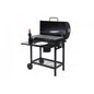 Grillwagen Holzkohlegrill Standgrill Gartengrill mit Deckel Ablage, Stahl 103x93x70cm schwarz - Palo24