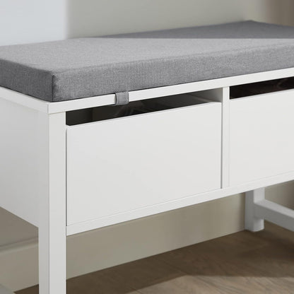 Sitzkommode | Sitzbank mit Stauraum | Schuhbank | Weiss FSR88-W - Palo24