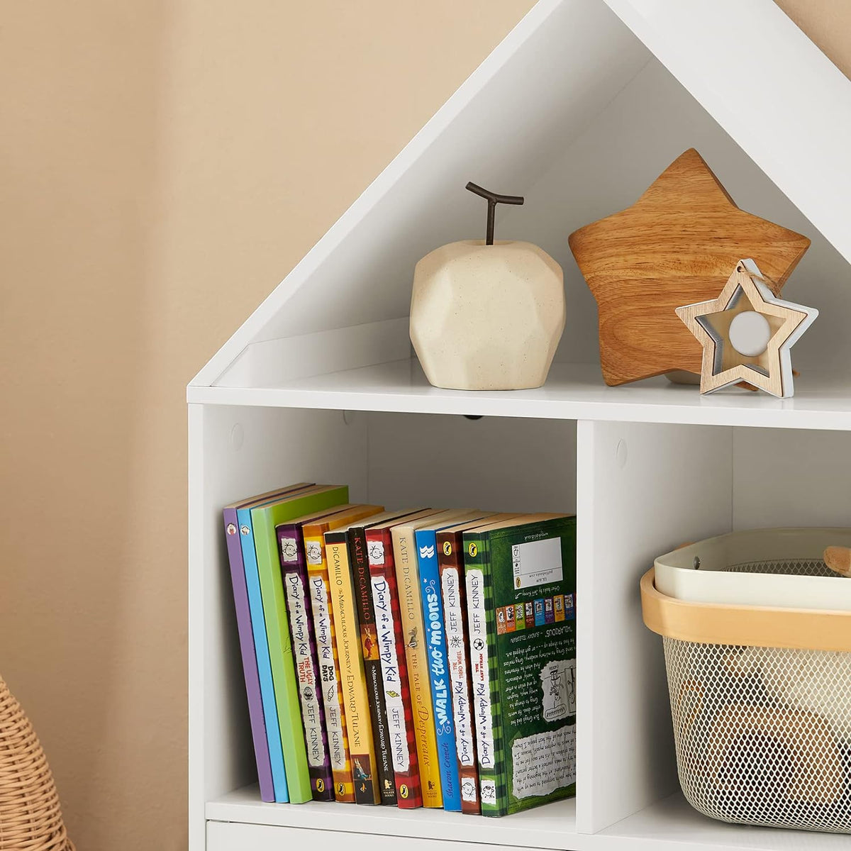 Kinderbücherregal | Spielzeugregal | Aufbewahrungsregal für Kinder | KMB58-W - Palo24