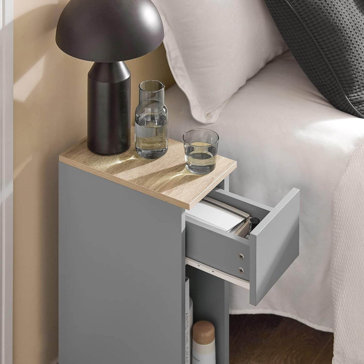 Nachttisch mit Schublade | Couchtisch | Sofatisch | Beistelltisch | FBT111-HG - Palo24