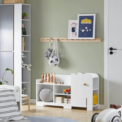 Elefant Kinderregal | Bücherregal | Aufbewahrungsregal für Kinder Weiß| KMB62-W - Palo24