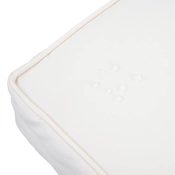 Poly-Rattan Balkonset HWC-G27, Sitzgarnitur Gartengarnitur, 2xSessel+Tisch ~ braun, Kissen creme - Palo24