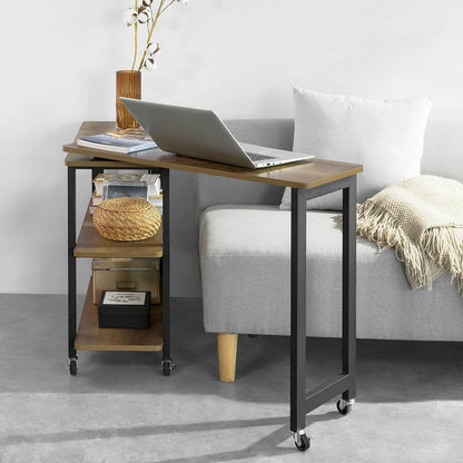 L-förmiger Beistelltisch | Couchtisch | Eckschreibtisch Industrie-Design | FWT83-PF - Palo24