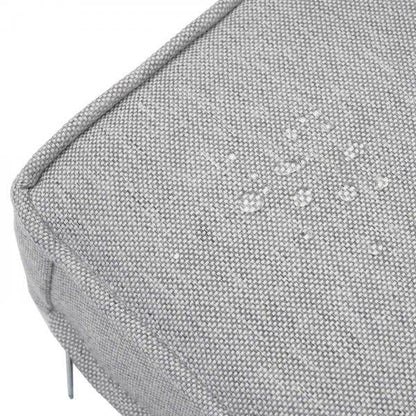 Gartengarnitur HWC-G28, Sitzgruppe Lounge-Set, Akazie Holz halbrundes Rattan verstellbar MVG ~ grau, Kissen hellgrau - Palo24